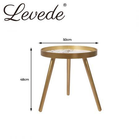 Levede Side End Table Sofa Coffee Table Storage Bedside Table Plant Stand Wooden