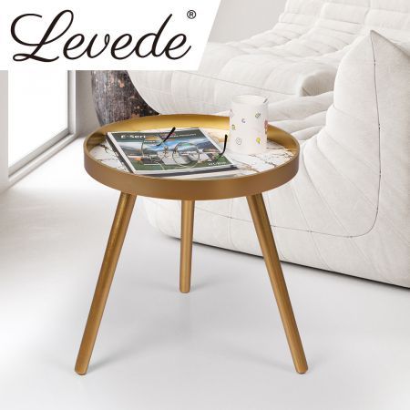 Levede Side End Table Sofa Coffee Table Storage Bedside Table Plant Stand Wooden