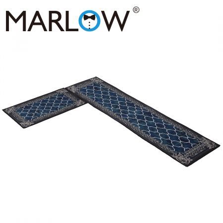 Marlow 2x Kitchen Mat Floor Rugs Area Carpet Non-Slip Door Mat 45x150cm /45x75cm