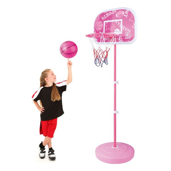 Portable Freestanding Kids Basketball Hoop Backboard Stand System 200x46x7cm