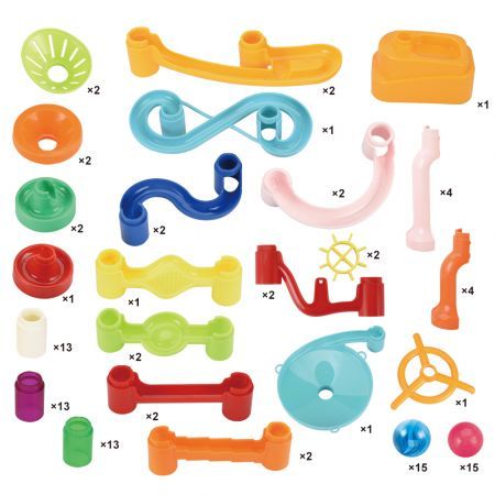 105PCS Marble Run Game Marble Race Track Light Marbles Kids Birthday Gift