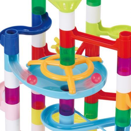 105PCS Marble Run Game Marble Race Track Light Marbles Kids Birthday Gift