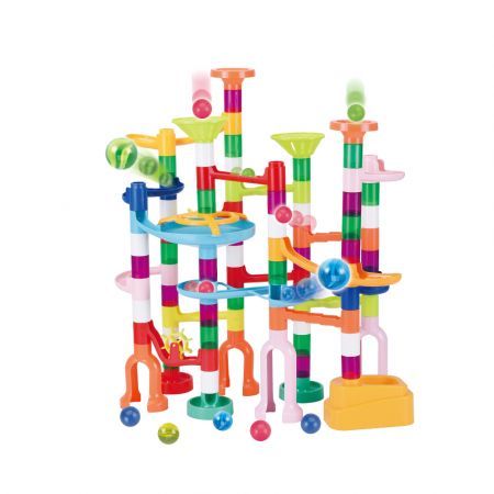 105PCS Marble Run Game Marble Race Track Light Marbles Kids Birthday Gift