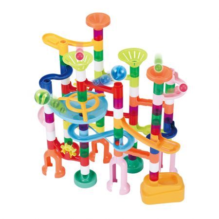 105PCS Marble Run Game Marble Race Track Light Marbles Kids Birthday Gift