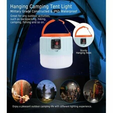 Solar camping light portable LED Lantern usb rechargeable waterproof remote control led bulb for outdoor emergency