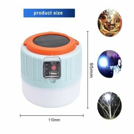 Solar camping light portable LED Lantern usb rechargeable waterproof remote control led bulb for outdoor emergency