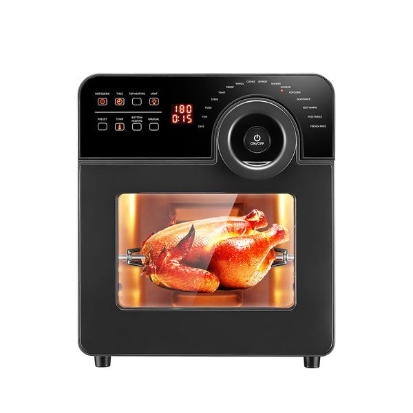 Multifunctional 14L Oil-Less Air Fryer Convection Toaster Oven 16 Cooking Presets