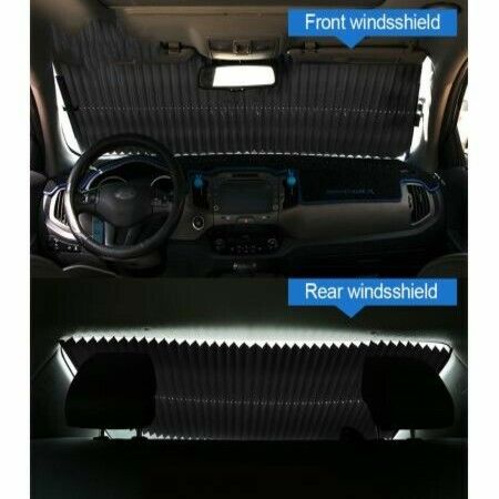 Car Window Sunshade Retractable Windshield Sunshade Cover Shield Curtain Foldable Auto Sun Shade Block Anti-UV Car Window Shade