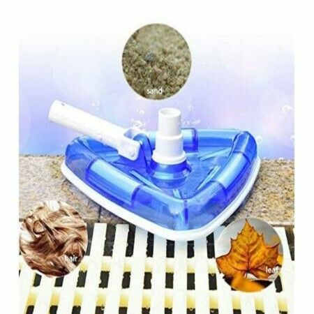 Swimming Pool Vacuum Head, Transparent Triangular Vacuums Cleaner for Above Ground & Inground Pools, with Brush, for Swimming Pool