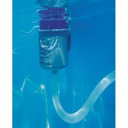 Flowclear Wall Mount Pool Surface Skimmer  Cleans Above Ground Pools  Attracts Floating Debris, Grey