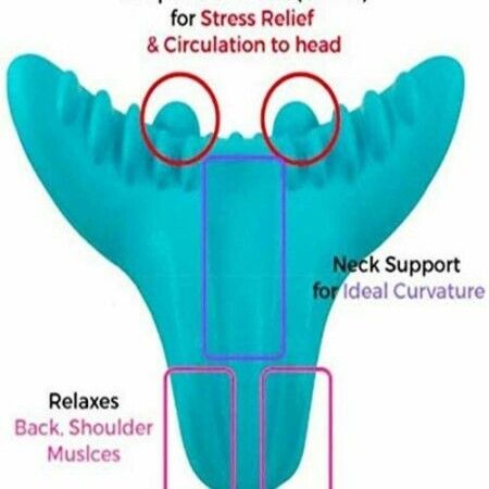 Neck Massage Pillow Portable Cervical Spine Massager Acupressure Neck Shoulder Pillow for Neck and Shoulder Relaxer Neck Pain Relief