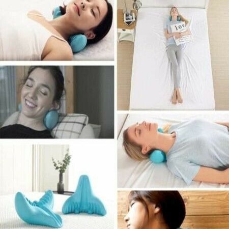 Neck Massage Pillow Portable Cervical Spine Massager Acupressure Neck Shoulder Pillow for Neck and Shoulder Relaxer Neck Pain Relief