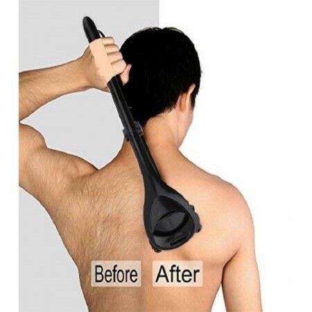 Men Back Shaver Removal Razors Hair Shaver Two Head Blade Foldable Trimmer Body Leg Long Handle