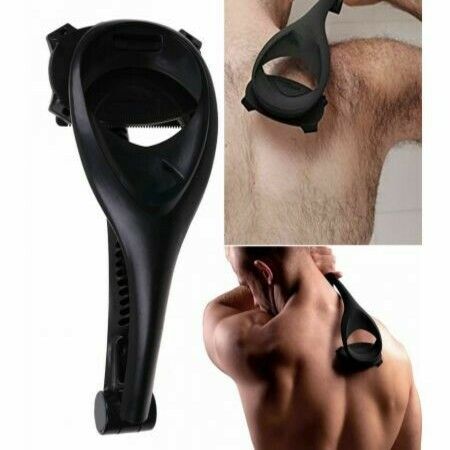 Men Back Shaver Removal Razors Hair Shaver Two Head Blade Foldable Trimmer Body Leg Long Handle