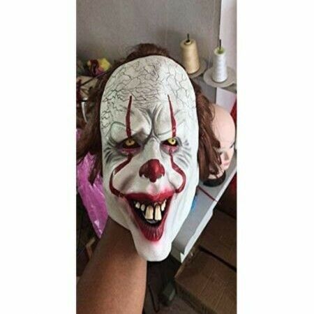 Mask Pennywise Horror Clown Joker Mask Clown Mask Halloween Cosplay Costume Props