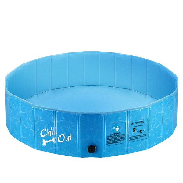 Pet Swimming Pool Dog Paddling Portable Bath Tub Foldable for Cat Pet L Size