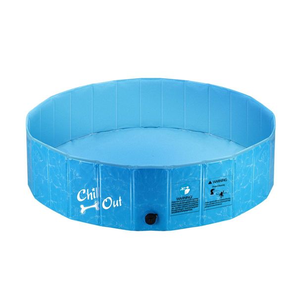 Pet Swimming Pool Dog Paddling Portable Bath Tub Foldable for Cat Pet M Size