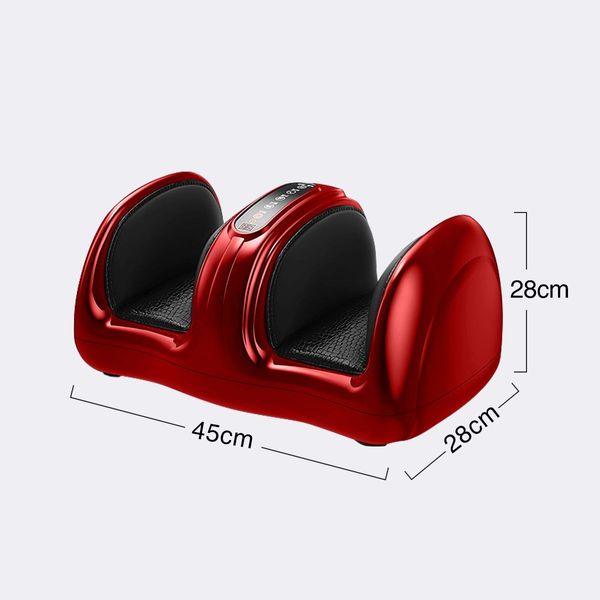 Homasa Foot Massage Machine Leg and Calf Massager Therapeutic Massaging Red