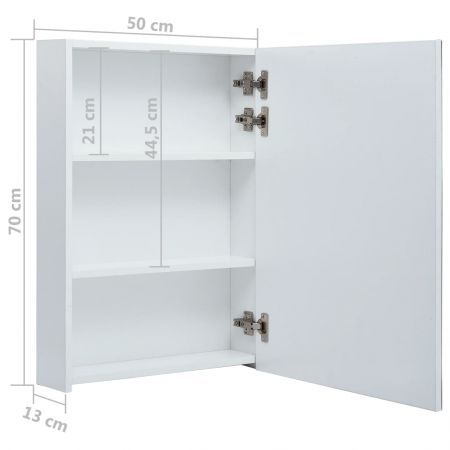 LED Bathroom Mirror Cabinet 50x13x70 cm