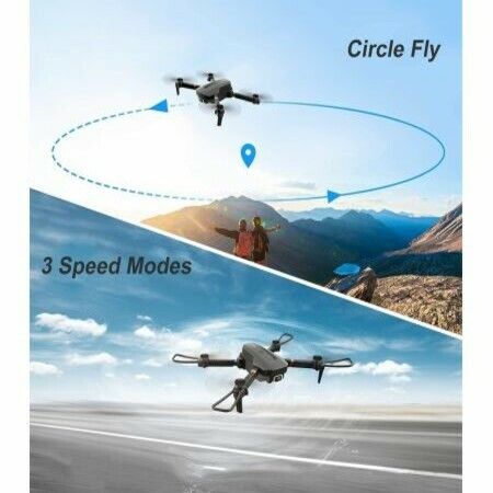 WiFi 4K Drone with HD Wide AngleCamera for adults, Foldable RC Quadcopter Helicopter Kids Toys, Waypoints Functions, Headless Mode,One Key Start