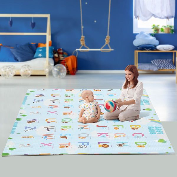 Easy Storage Foldable No Smell Safe Baby Play Mat Water Proof Indoor/Outdoor Use 200 X 180Cm