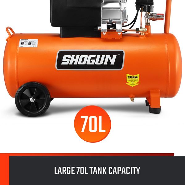 Portable 70L 3.5Hp Air Compressor W/2 Vents For Inflate Tyre,Fill Gas Cylinder,Blow Air Tool