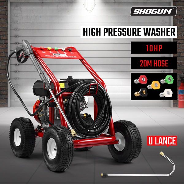 Remove Toughest Dirt 10Hp High Pressure Washer Cleaner W/ U Lance 20M Hose For Car Garden Rooftop