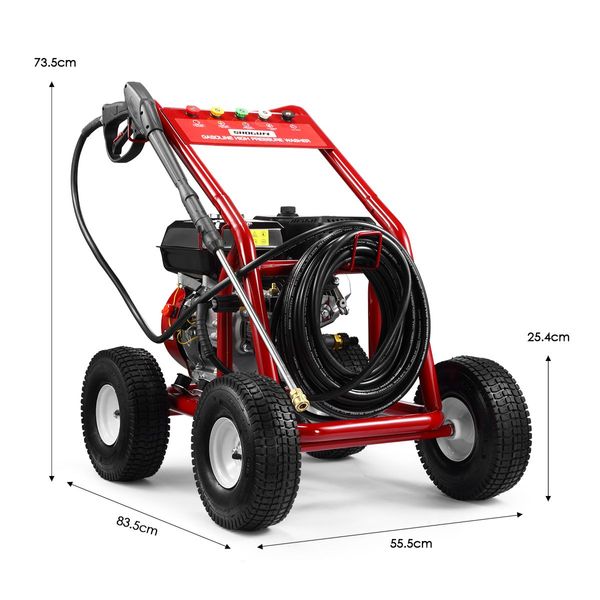 Remove Toughest Dirt 10Hp High Pressure Washer Cleaner W/ U Lance 20M Hose For Car Garden Rooftop