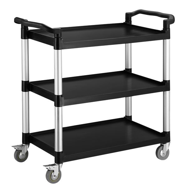 Portable Service Cart Kitchen Island Trolley Storage Rack Shelf Organizer 3 Tiers