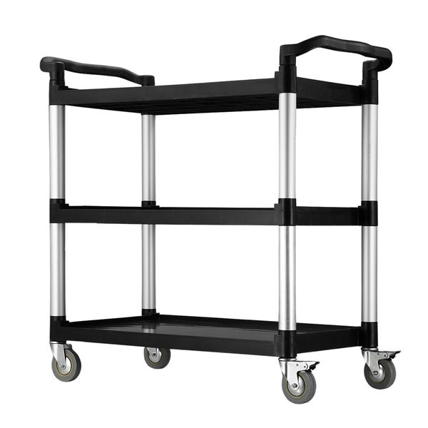 Portable Service Cart Kitchen Island Trolley Storage Rack Shelf Organizer 3 Tiers