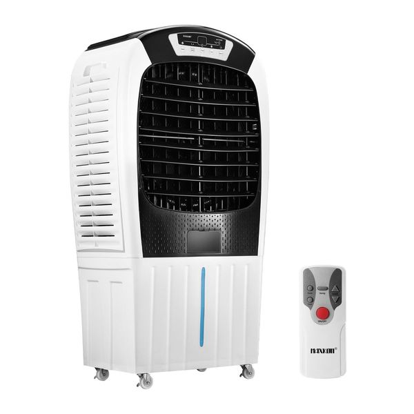 Portable Industrial 80L Wide Angle Evaporative Air Cooler Humidifier W/Vertical Horizontal Air Flow