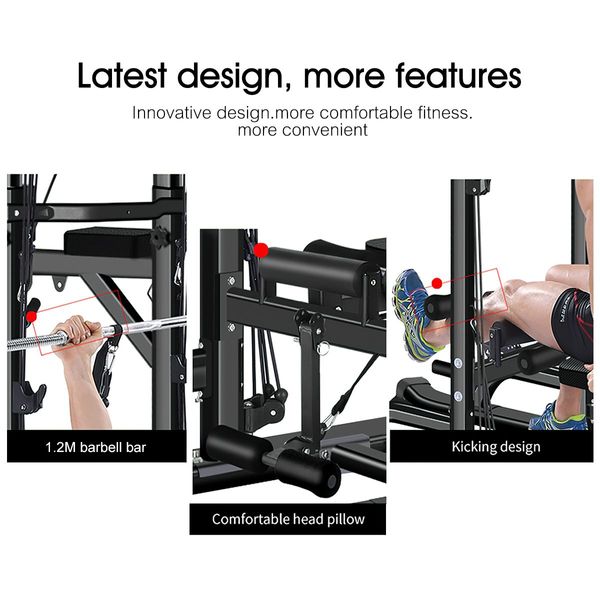 11 In 1 Home Gym Fitness Station Tower Power For Pull-Ups,Push-Ups,Leg Raise,Weight Lifting Etc.