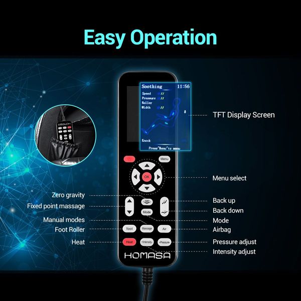 4D 40-Airbag Full Body Heated Massage Chair 0 Gravity Recliner W/Shiatsu,Knead,Flap,Knock,Extrusion