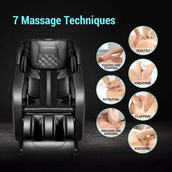 4D 40-Airbag Full Body Heated Massage Chair 0 Gravity Recliner W/Shiatsu,Knead,Flap,Knock,Extrusion