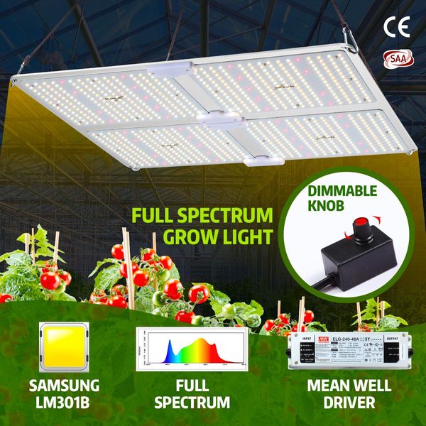 4000W Indoor Full Spectrum Dimmer Adjustable Led Plant Grow Light W/Samsung Lm301B For Higher Yield