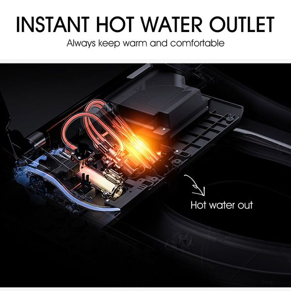 Electric Auto Toilet Seat Bidet Sprayer W/Adjustable Heat/Water Pressure/Temperature Auto Deodorize