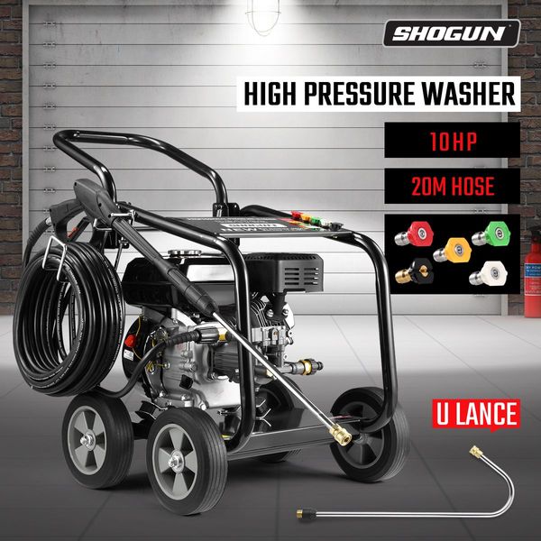 10Hp High Pressure Washer Cleaner W/U Shape Lance Great For Car Floor Window Garden Fence Furniture