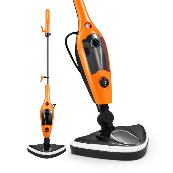 Effective Disinfection Muti Nozzels Steam Mop Cleaner W/Swivel Head For Tight Spaces Easy Reaching