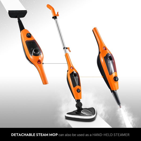 Effective Disinfection Muti Nozzels Steam Mop Cleaner W/Swivel Head For Tight Spaces Easy Reaching