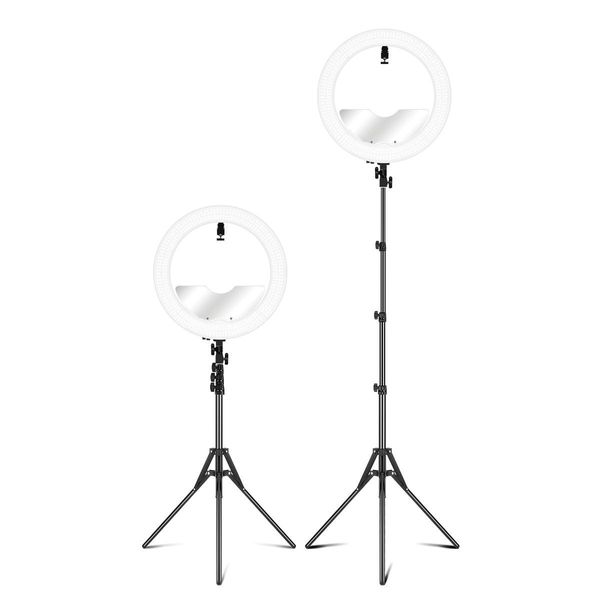 Gorgeous Portrait Lighting 480-Bulb 18?? Pro Led Ring Light For Makeup/Photo/Studio,Tall Adjustable