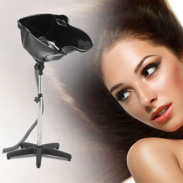 Portable Salon Hair Washing Basin W/Adjustable Height&Head Tilt,Good For Elderly/Pregancy-Large