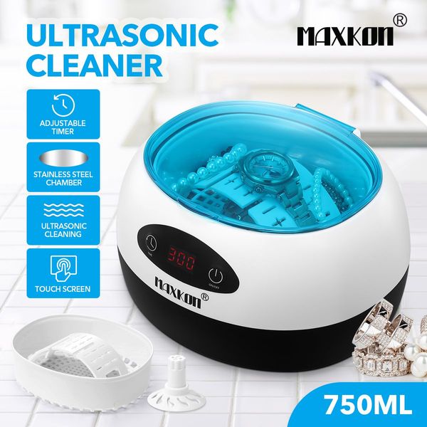 750Ml Durable 42 Khz Highly Efficient Ultrasonic Cleaner For Jewellery Watch Sun Glasses Home/Shop