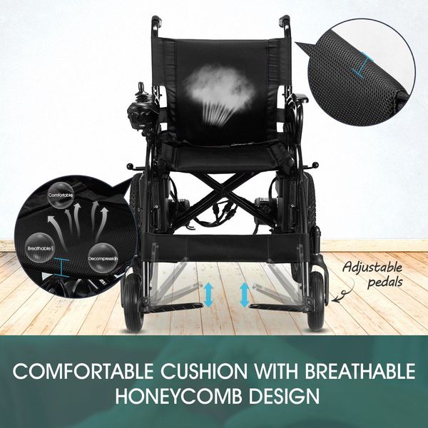 6Km/H Foldable Electric Wheel Chair W/Flexible 360 Rotatable Angle,Various Road Type Applicable