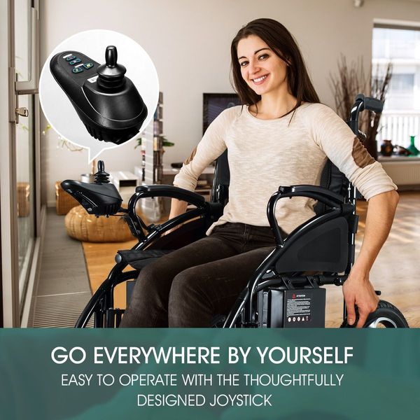 6Km/H Foldable Electric Wheel Chair W/Flexible 360 Rotatable Angle,Various Road Type Applicable