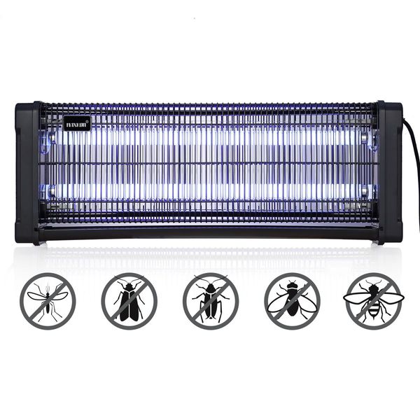 150Sqm Area 40W Electric Bug Zapper Insect Mozzie Killer Fly Trap Catcher Eco Pest Control-Black