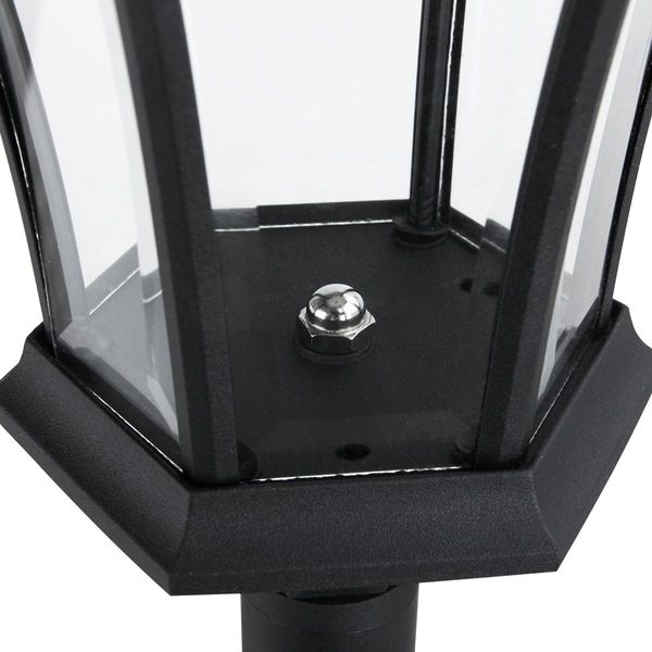 Elegant Weather Resistant Quality Real Glass Solar Post Light Lamp For Parks Garden, Patio/Veranda