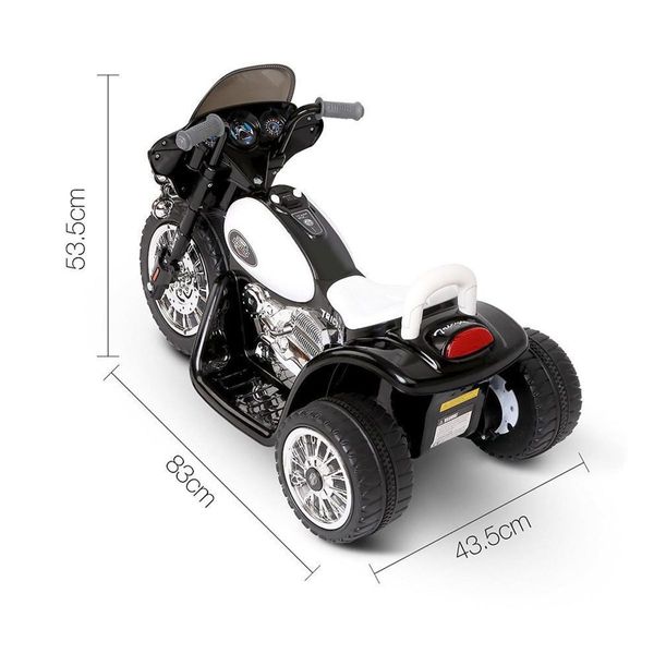 Kids 3Km/H Electric Motorcycle Ride On Motorbike W/3 Non-Slip Wheels On Various Terrains