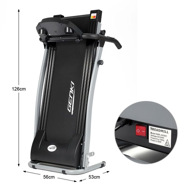 0.8Hp Motor 1-12Km/H Speed Foldable Treadmill Home Running Machine Fitness Exercise Equipment