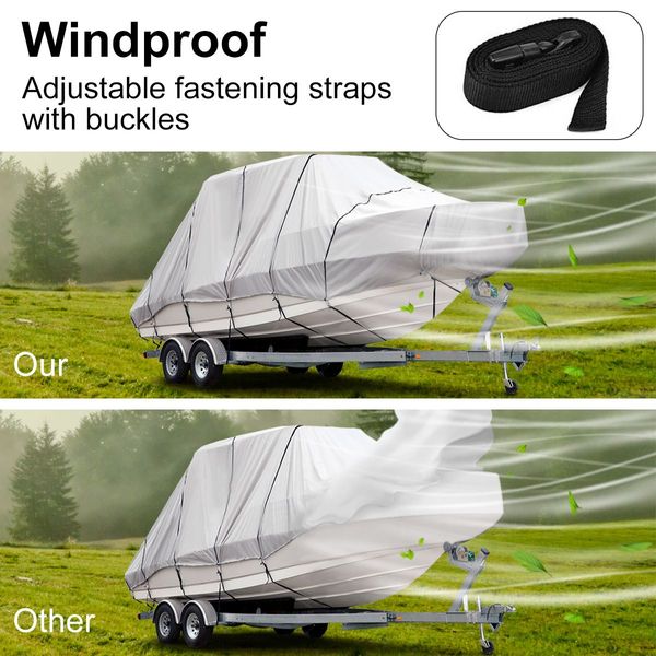 17-19Ft High Quality Weather/Uv Resistant Jumbo Boat Cover Canopy For Hardtop Or T-Top Boats