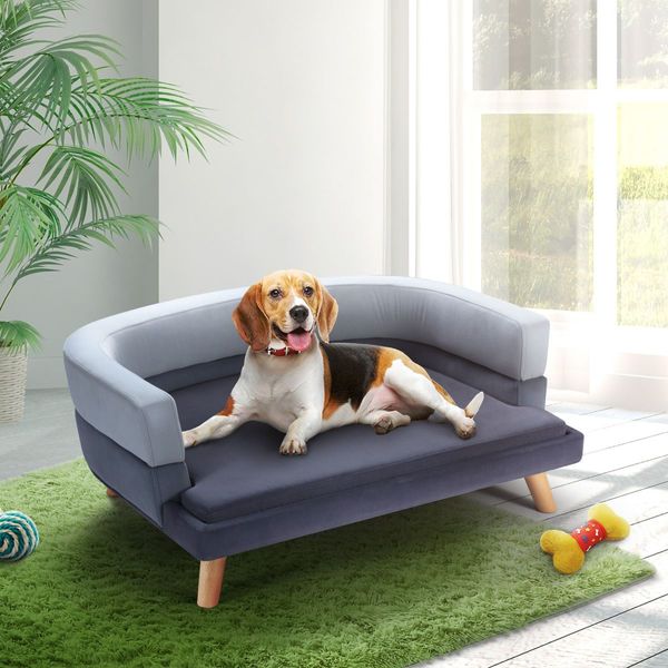 Large Soft Well Padded Dog Bed Pet Sofa W/4 Raised Leg Away From Mold,Small Insect, Max 50Kg